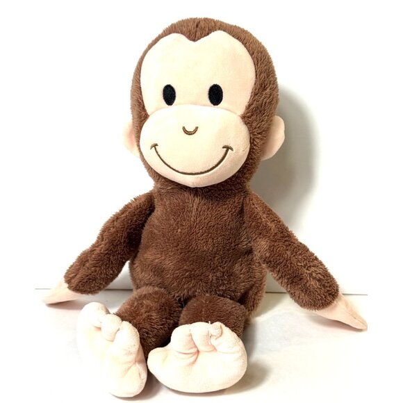 Kohl's Cares Curious George & Charlie Dog Plush Brown Monkey Gray Puppy 15" - Picture 6 of 11
